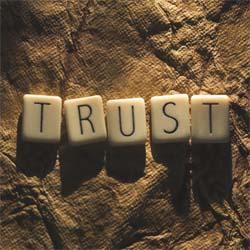 Image of blocks spelling the word "TRUST"